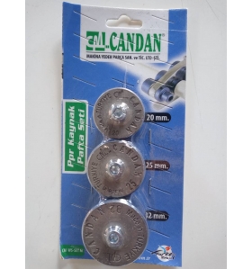 Candan Kaynak Paftası 3 lü Set (20mm-25mm-32mm) Mavi Teflon